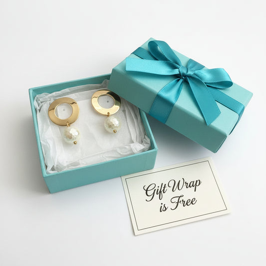 Earrings| Faceted Glass Beads | White | Circular Posts | 1.25"