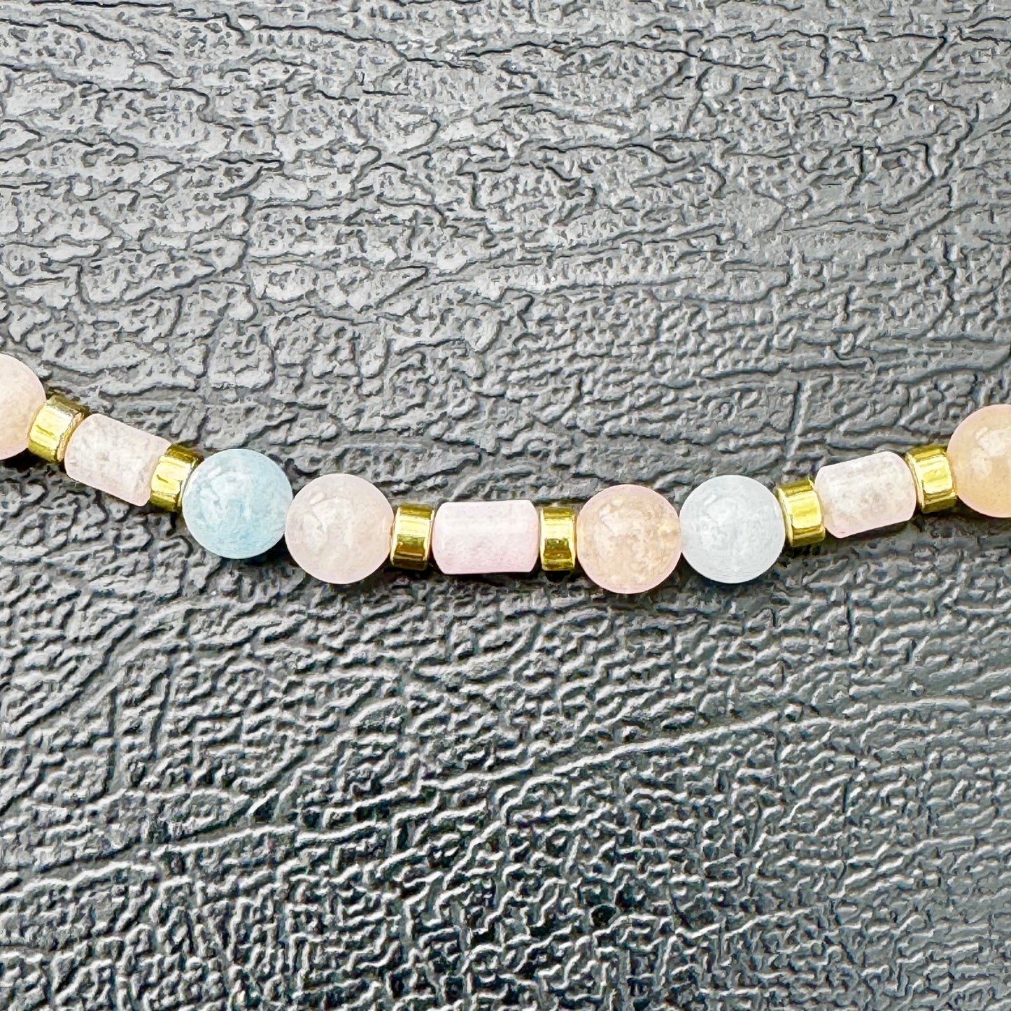 Pastel Pink & Blue Necklace 18"