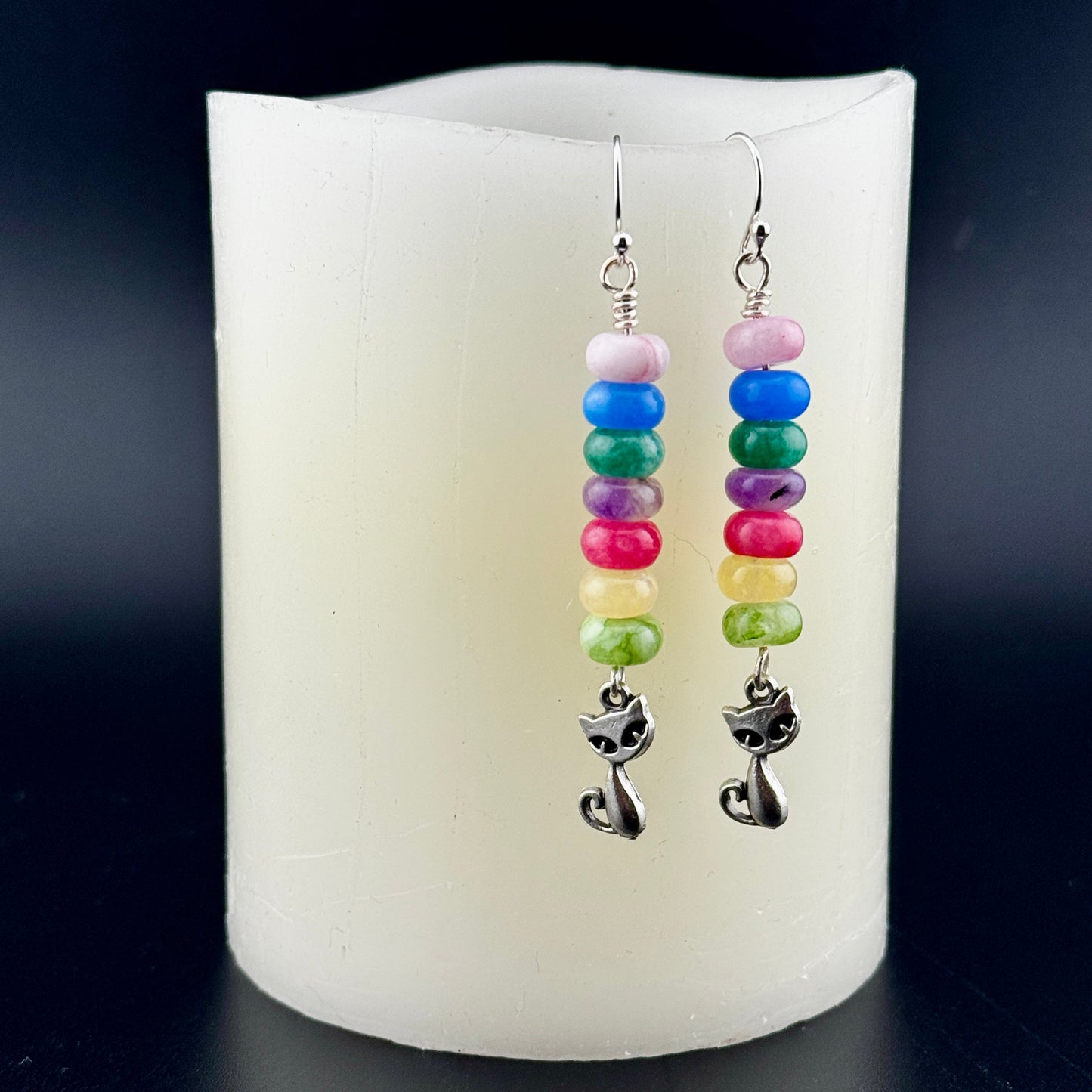 Sassy Cat Earrings 2.75”