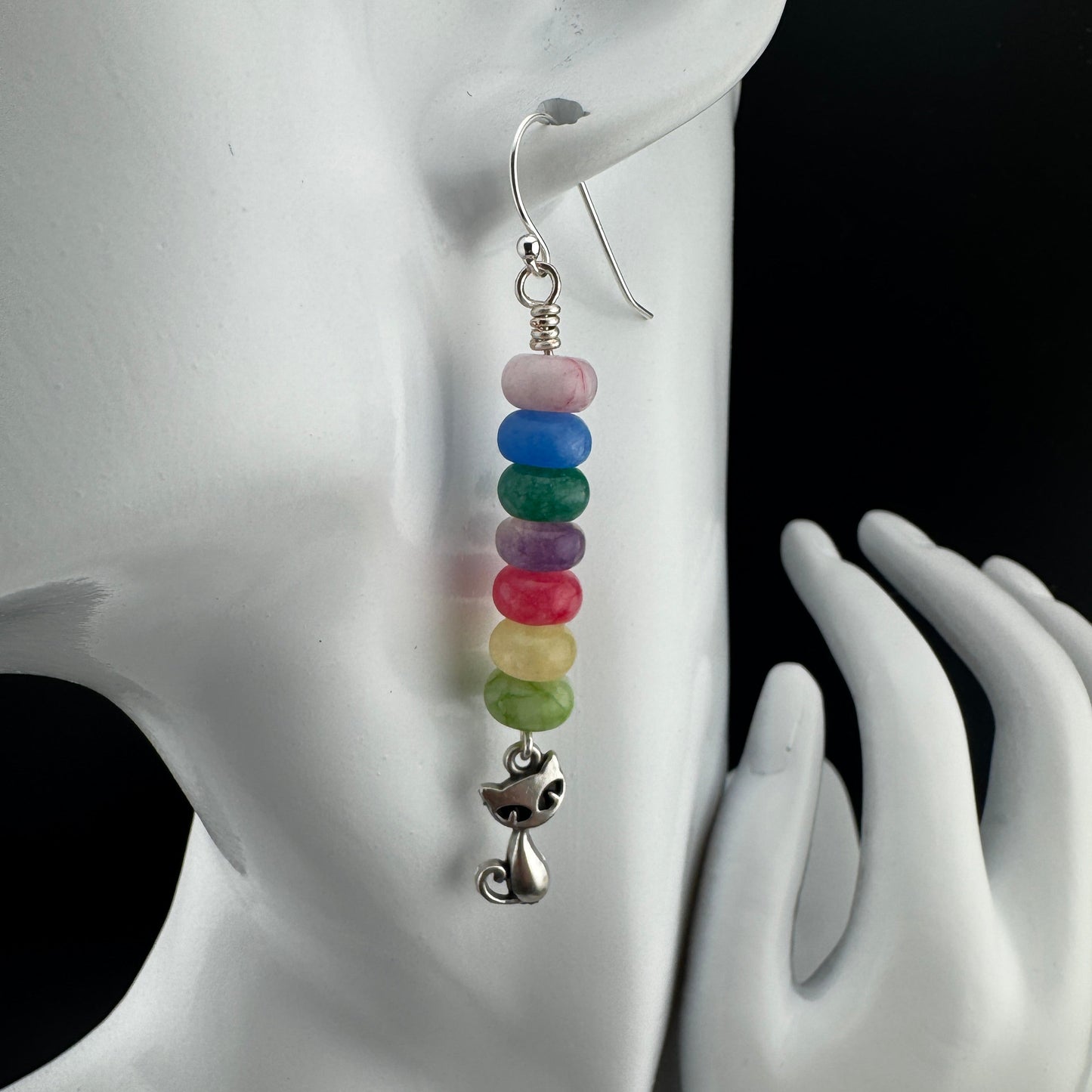 Sassy Cat Earrings 2.75”