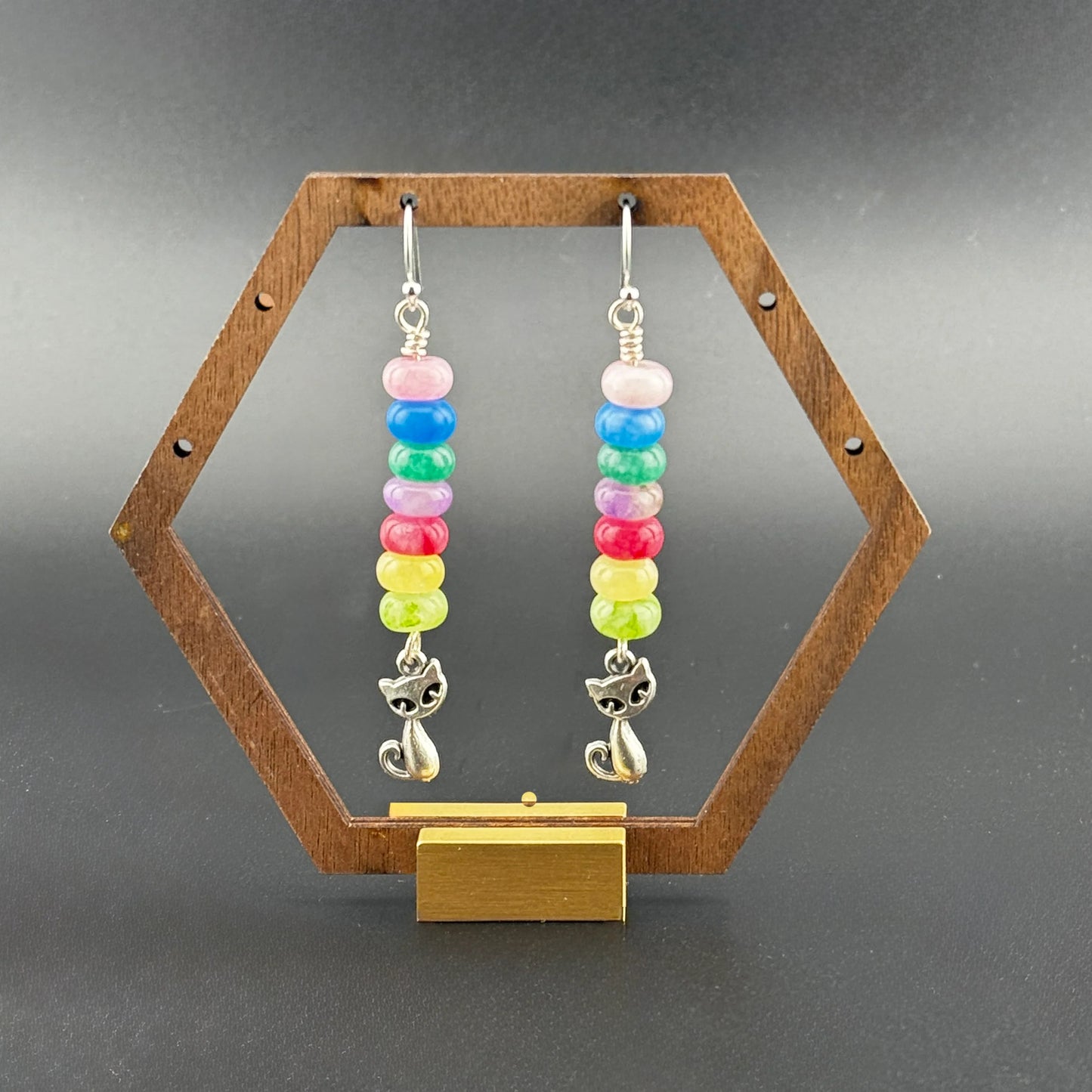 Sassy Cat Earrings 2.75”