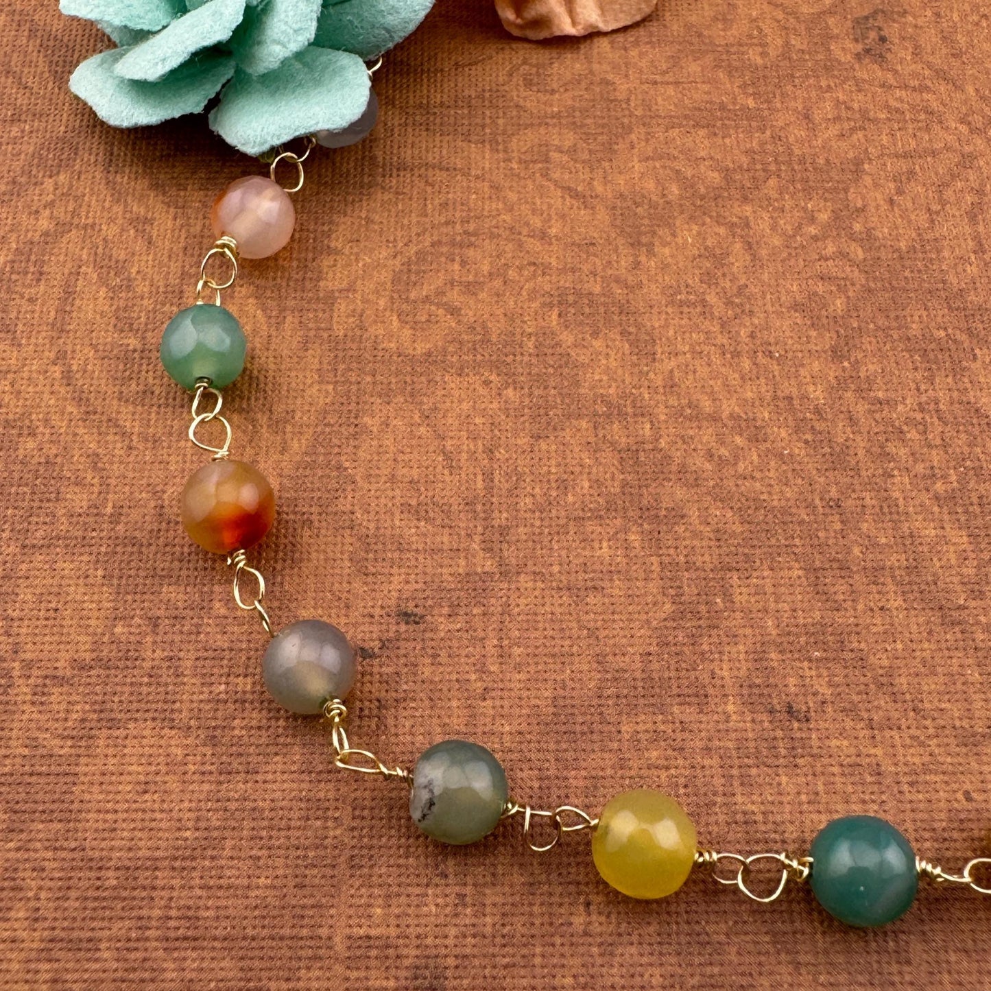 Agate Necklace 16”
