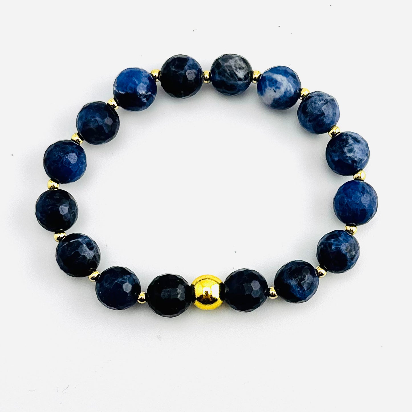 Bracelet | Sodalite | 18K Gold-filled Ball Beads