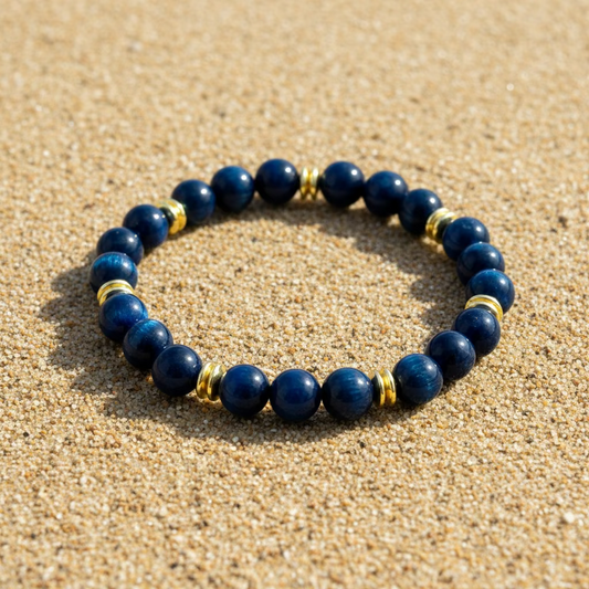 Bracelets | Tigereye Gemstones | 18K Gold-filled Spacers | Double Spacers