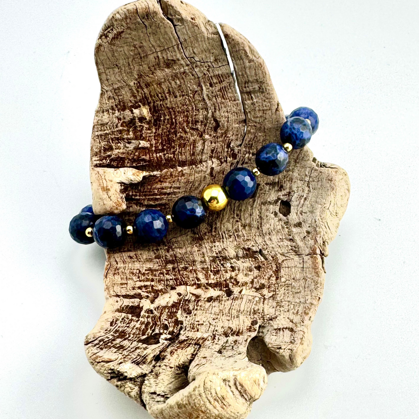 Bracelet | Sodalite | 18K Gold-filled Ball Beads
