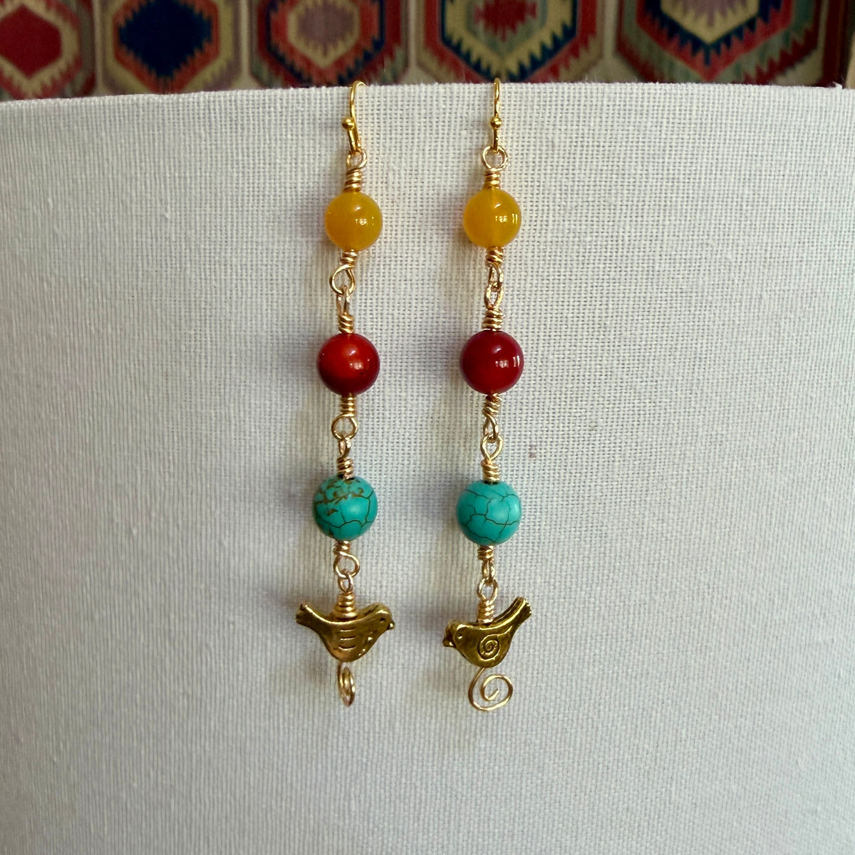 Multi-colored Shoulder with Bird | 3.5”
