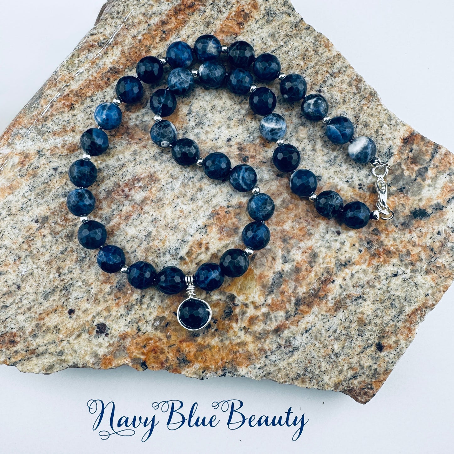 Dark blue Sodalite Necklace