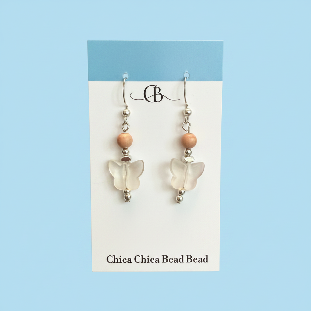 Earrings | Butterfly | Glass | 1.5”