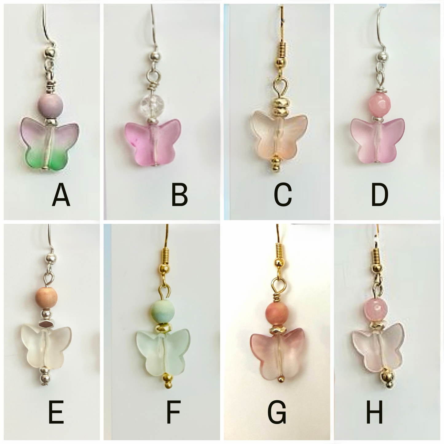 Earrings | Butterfly | Glass | 1.5”
