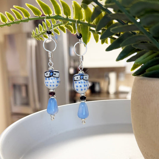 Whimsical Owl Earring