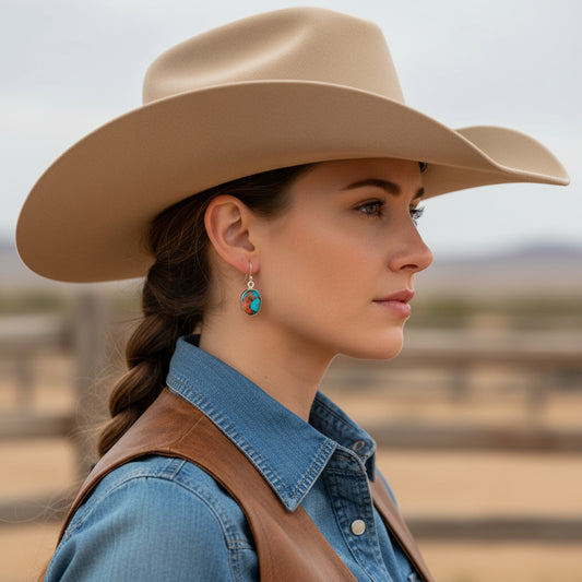 Earrings | Spiny Oyster Gemstones set in 925 Sterling Siver | 1.25"