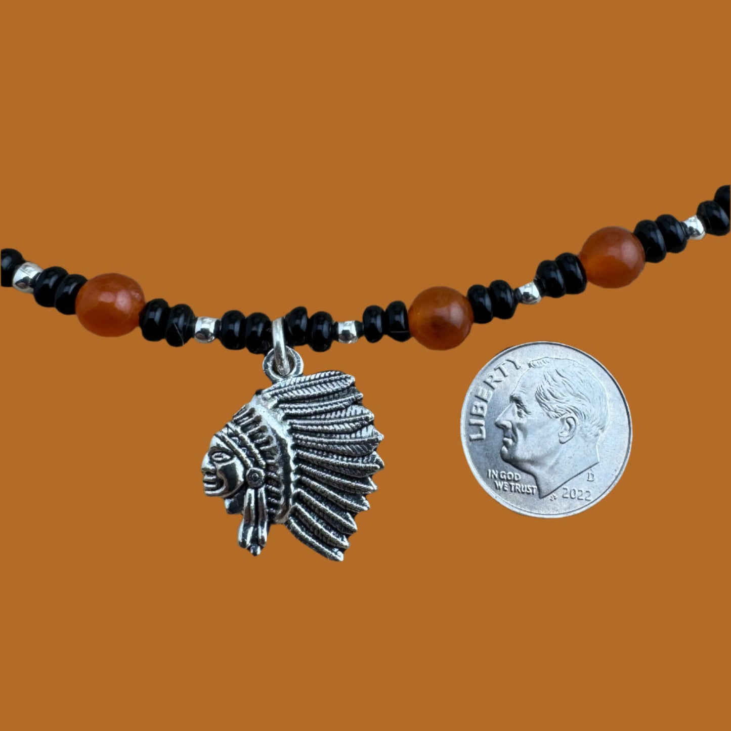 School Spirit Antique Silver Indian