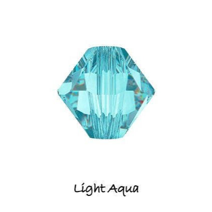 Aqua Swarovski Crystal Heart Earrings   1.75"