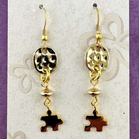 Puzzle Charms Earrings 2"