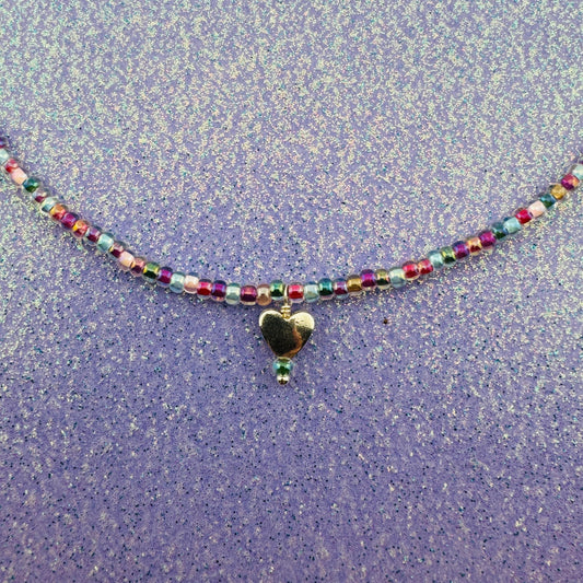 Mini Heart Necklace  16"
